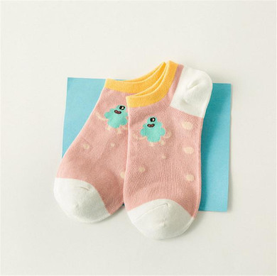 NEW women's socks Spring and summer simple cartoon female socks pure and fresh and creative personality socks