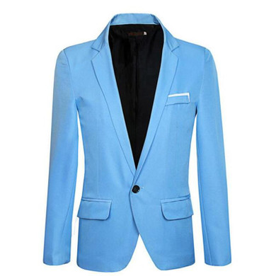 New Arrival Blazer Men One Button Suit Jackets Men's Casual Blazers Solid Slim Job Overcoat Autumn Outerwear X089