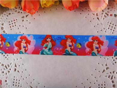 new arrival 7/8" (22mm) princess printed grosgrain ribbons cartoon ribbon diy hair bows 10 yards WQ14052437