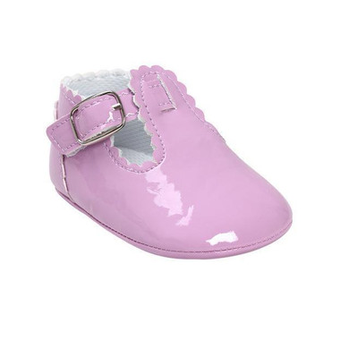 New Brand Patent Toddler First Walkers Pu leather Round Toe Baby shoes Flats Babe Ballet Dress Princess Soft Soled Shoes