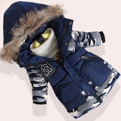 New Boys Parka Childen Winter Jackets for Boys Down Jackets Coats Warm Kids Baby Thick Cotton Down Jacket Cold Winter
