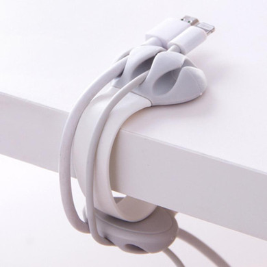 Headphone Headset Wire Wrap Cord Winder Organizer Cable Collector Silica Line Fixed Storage Clip Clip De Stockage Fixe