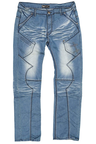 V.I.P. Collection Denim Blue Destroyer Jean