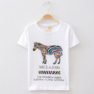 V-TREE Summer Boys Shirts Cotton Children T-shirts Colored Tops For Girls Short Sleeve Kids Blouse Toddler Tees Baby Clothing