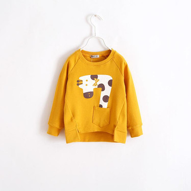 V-TREE Children Shirts Cartoon Boys Long Sleeve T Shirt Candy Color T-shirts For Girls Kids Tops Roupas Meninos Baby Clothing