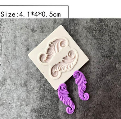 Cake Border European Silicone Mold Sugar Craft Fondant Mold Cutting Dies Cake Decorating Tools Chocolate Gumpaste Mould
