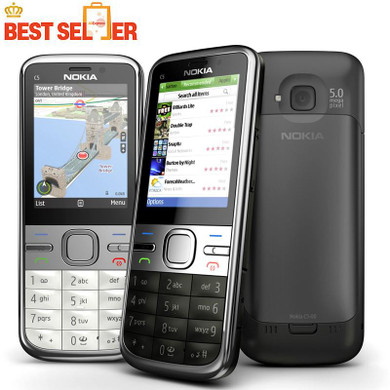 C5-00i Original Phone Unlocked Nokia C5 C5-00 Cell phones GSM 3G 3Mp Camera FM GPS Bluetooth