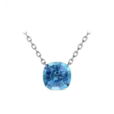 Blue Crystal Starry Sky Pendant Necklace