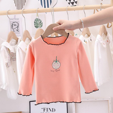 Girls Cartoon Printed Long Sleeve Top Wholesale Girl Clothing Girls Cartoon Printed Long Sleeve Top Wholesale Girl Clothing