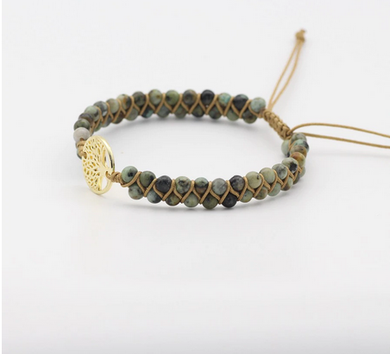 Handmade Tree of Life Bracelet - Natural Stone