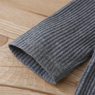 Baby Boys Plaid Tie Long Sleeve Solid Color Romper Babywear Wholesale