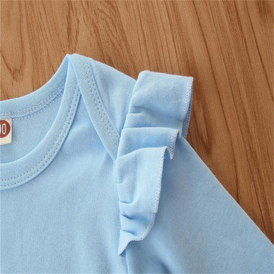 Baby Girls Printed Letter Casual Romper&Pants&Headband Baby Wholesale Clothes