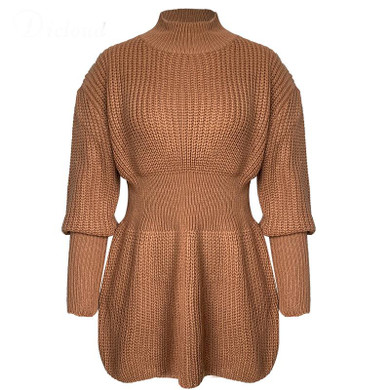 Pullovers Women Long Sleeve Ruffles Sweater