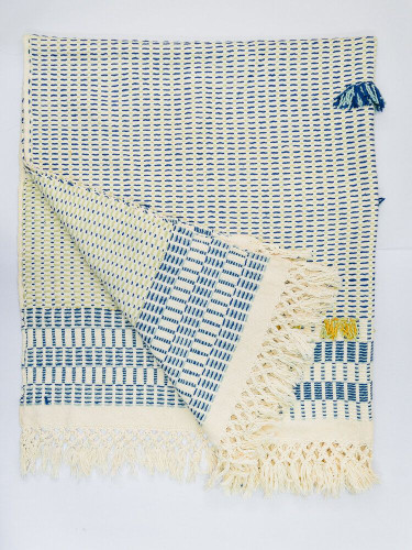 Charalá Throw Indigo + Mint