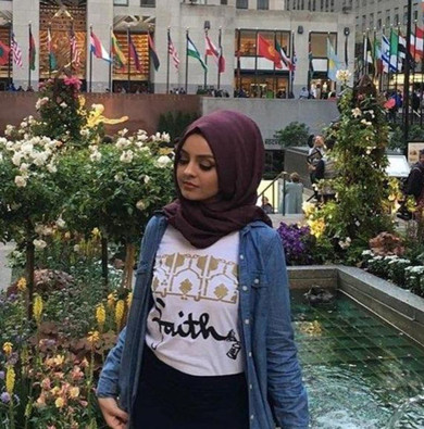 White Graphic "Faith" Tee