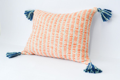 Jardin Pillow Apricot + Seaglass
