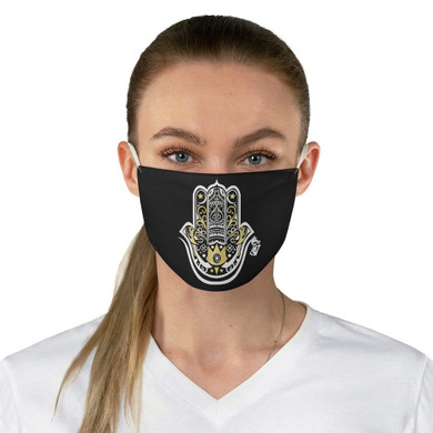 Black HAMZA Fabric Face Mask