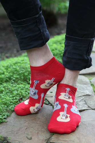 Men's low-cut guitar socks