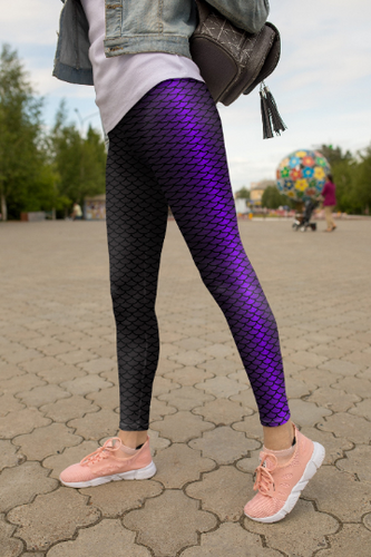 Mermaid Printed leggings Capris