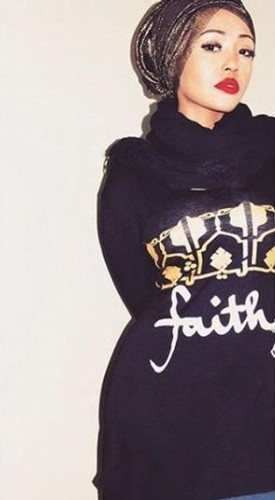 Black Women's "Faith" Graphic Print Long Tunic Tee