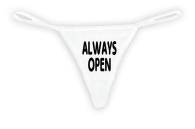 Womens Sexy Thong Always Open Lingerie Panties
