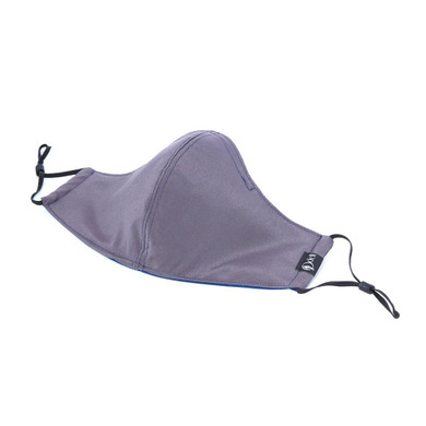 Silk Cloth Face Mask - Navy/Slate