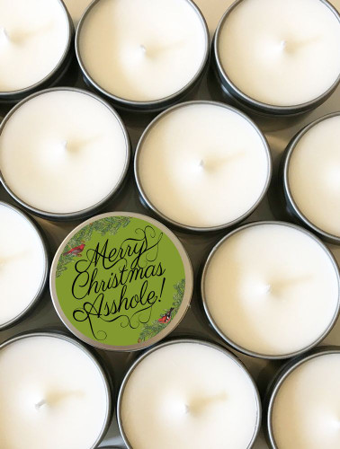 Merry Christmas Asshole Scented Candle