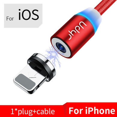 Udyr 2m Magnetic Micro USB Cable For iPhone Samsung Android Mobile Phone Fast Charging USB Type C Cable Magnet Charger Wire Cord