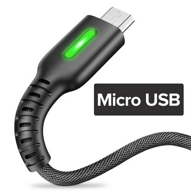 INIU 3m 2.4A LED USB Cable Charger For iPhone 11 Pro XS MAX XR X 8 7 6S 6 Plus 5 5S Fast Charging Mobile Phone Charge Data Cord
