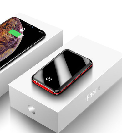 Mini Power Bank 30000mAh For iPhone 8 Xs Xiaomi Mi Powerbank Pover Bank Charger 2 USB Ports External Battery Poverbank Portable