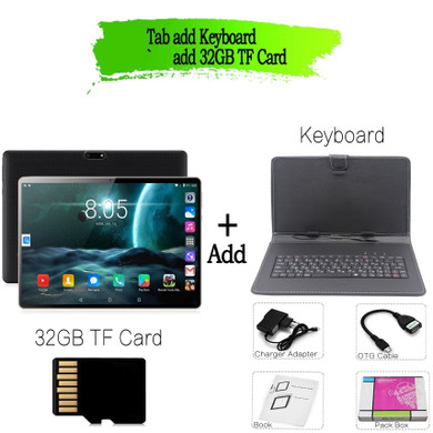 2019 New 10 inch Tablet Pc Octa Core 64G Tablets Android 7.0 WiFi Bluetooth GPS 3G Phone Call Dual SIM 10.1 inch tab