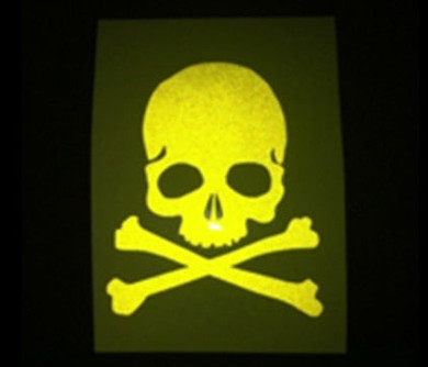 1pc Bike Reflective Sticker Fluorescent Skull Bicycle Stickers Cycling Road MTB Fixed Gear Skeleton Decals Bicycle Accessories