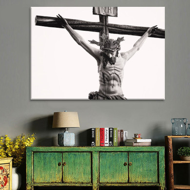 Christian Jesus Cross Painting 4 Piece Religious Picture Canvas Print Type Wall Artwork