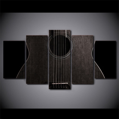 HD Printed 5 Piece Canvas Art Music Guitar Painting Canvas Wall Pictures Living Room