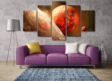 HD Printed Planet Of The Universe Painting Canvas Print Room Decor Print Poster Picture