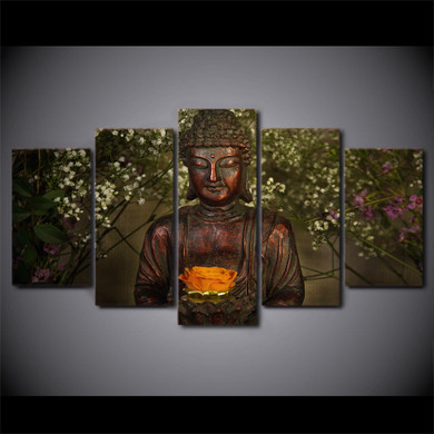 Printed Buddha Art Painting Canvas Print Room Decor Print Poster Picture