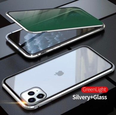 Upgraded Two Side Tempered Glass Magnetic Adsorption Phone Case for iPhone