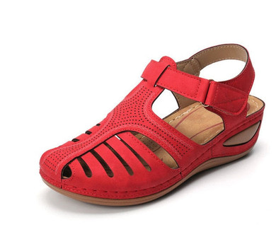 Buckle Casual Sewing Women Platform Retro  Plus Size Shoes