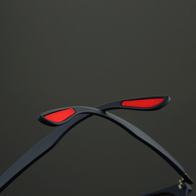 Classic Square Polarized Rivet Mirror Sunglasses