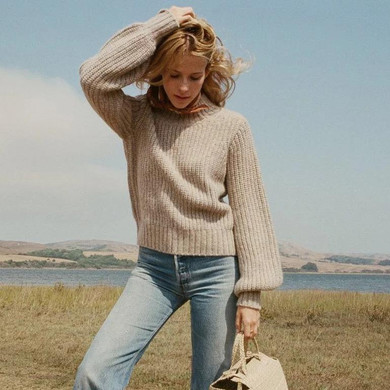 Women's Loose High Collar Bottoming Sweater