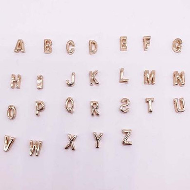 Tiny Gold Initial Letter Name Necklace for Women