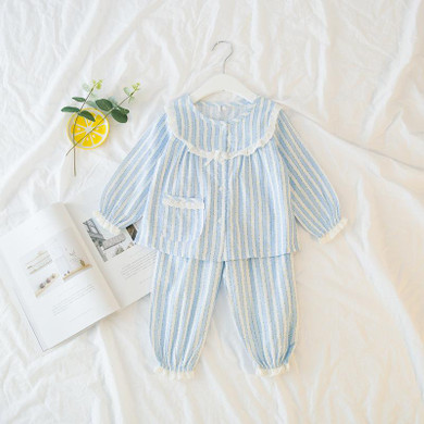 Girls Cotton Plaid Strawberry Night-track
