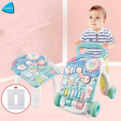 Children's Multi-function Musical Trolley Walker