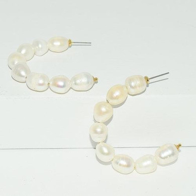 Fresh Water Pearl Hoop