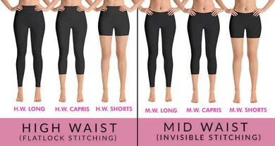 Mermaid Green to Black leggings, Capris, Shorts