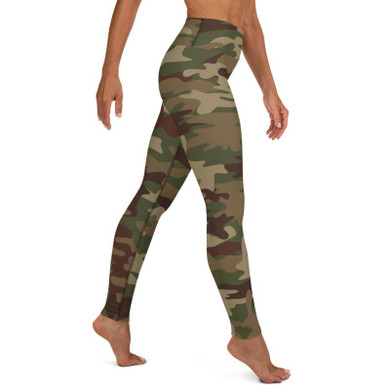 High Waist Army Camo Leggings Women