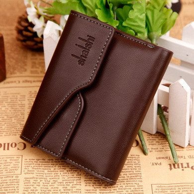 New High Grade PU Leather Fashion Men Wallets Short Mini Business Wallet Card Package Bag Money Man Purses Coin Holder Bags