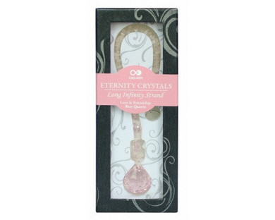 Pink Eternity Crystal Sphere with Rose Quartz Tail