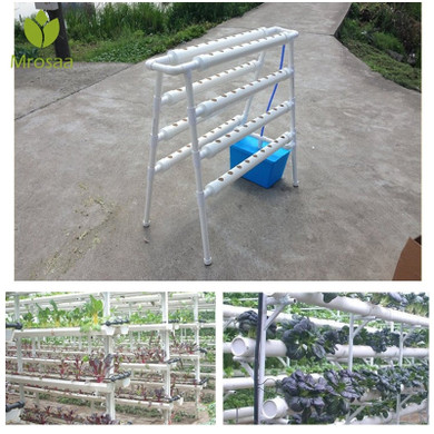 Double-sided Hydroponic System Pots Grow Equipment Three-dimensional Garden Vegetables Planting Rack Holder Soilless Seedling