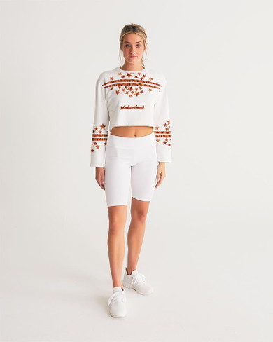 Fashion Women's Wakerlook Cropped Sweatshirt